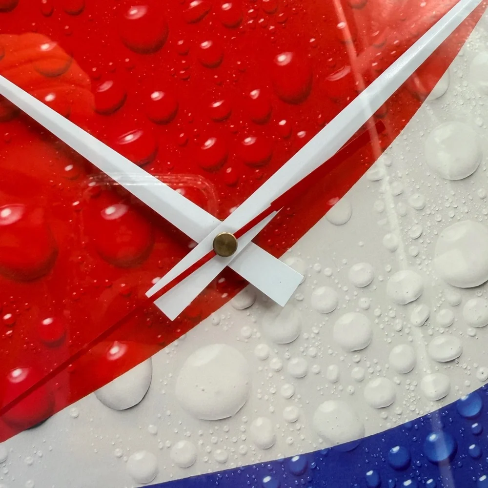 Pepsi Red, White & Blue Logo Wall 14” Clock